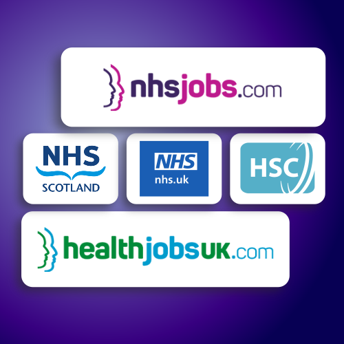 Multiple job boards - jobs.nhs.uk, nhsjobs.com, jobs.hscni.net, tracjobs.com, jobs.scot.nhs.uk, healthjobsuk.com